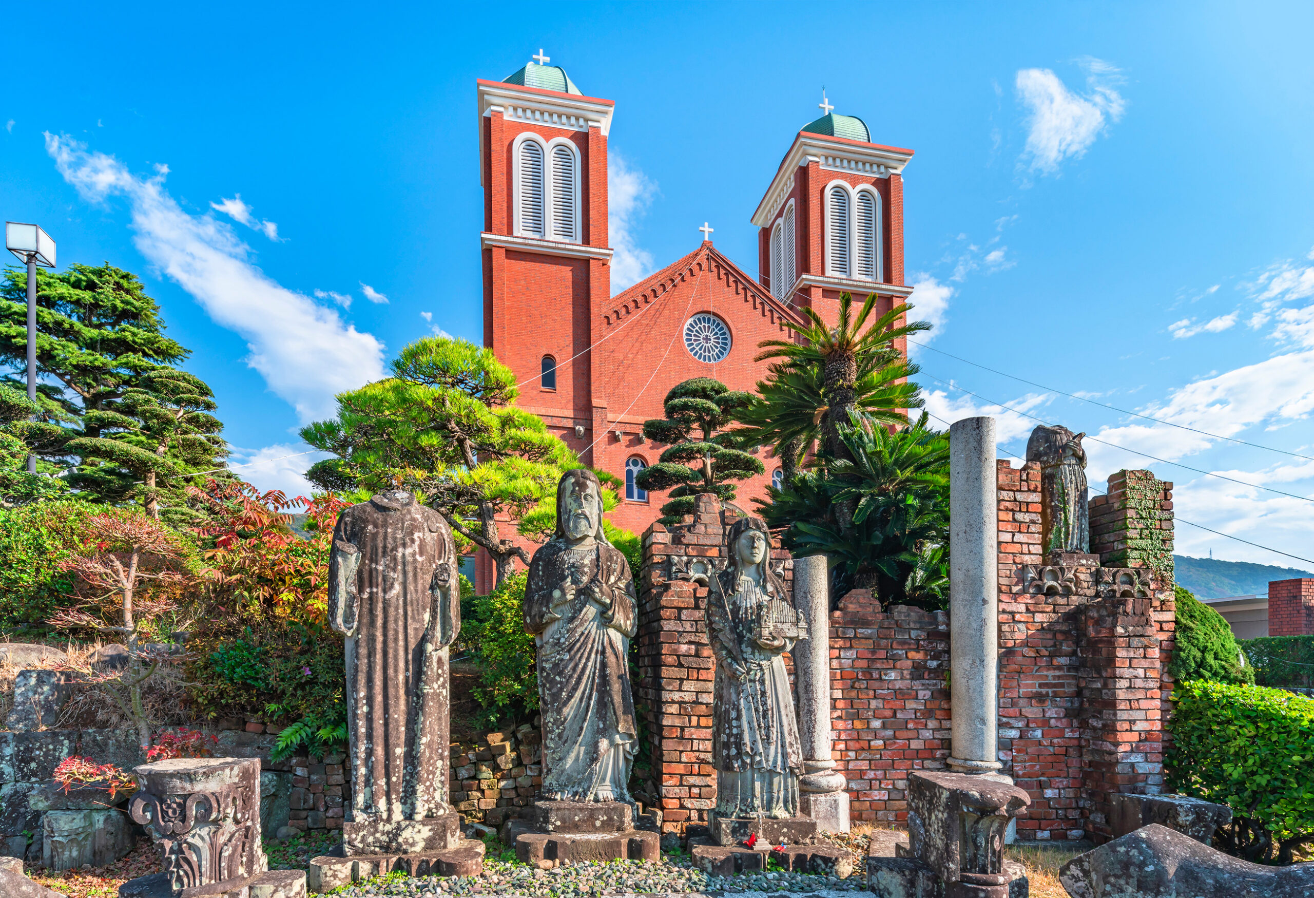 nagasaki, kyushu - dec 11 2022: A-bombed remains of the former U